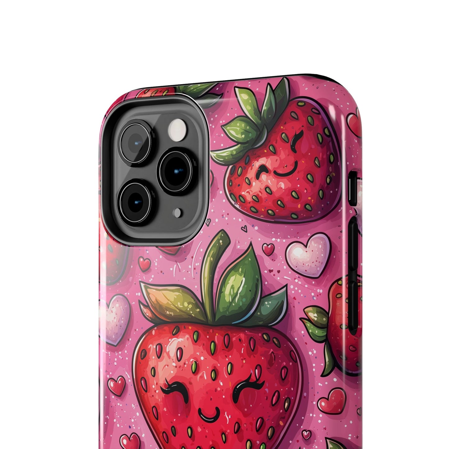 Cute Strawberry Kawaii iPhone Case – Fun Pink Design - BOGO Cases