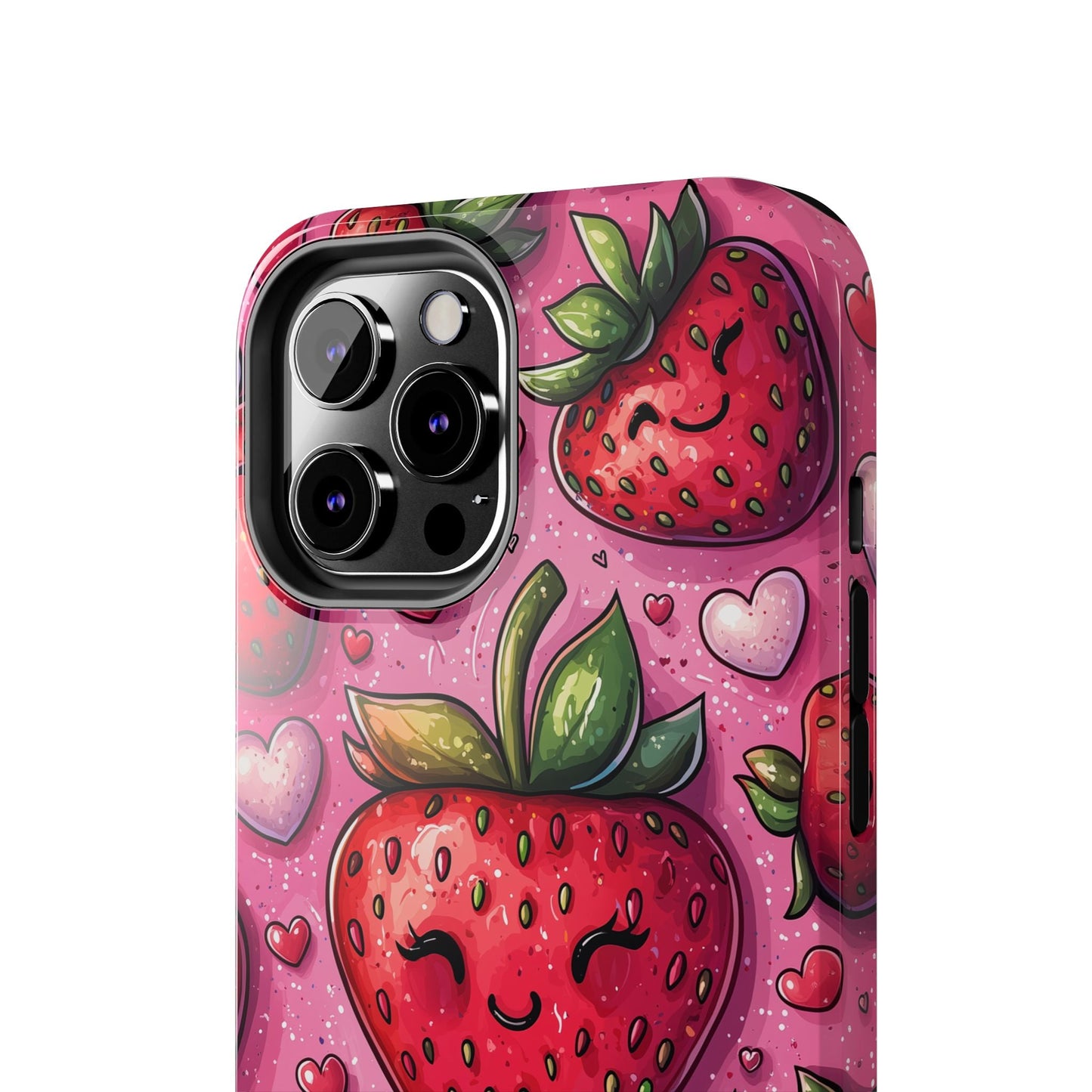 Cute Strawberry Kawaii iPhone Case – Fun Pink Design - BOGO Cases