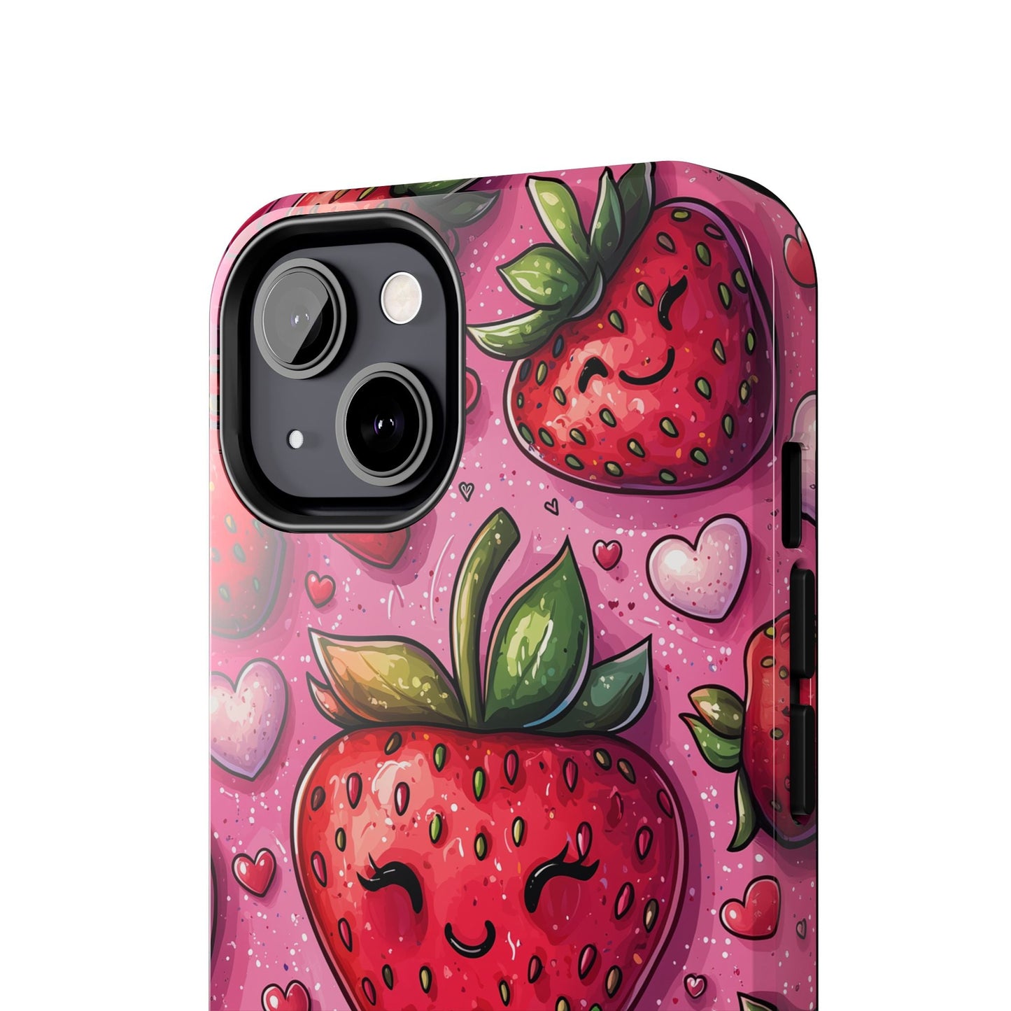 Cute Strawberry Kawaii iPhone Case – Fun Pink Design - BOGO Cases