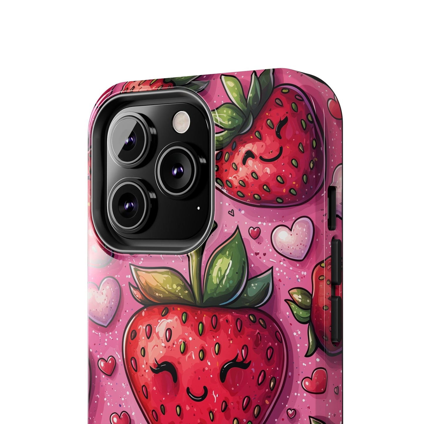 Cute Strawberry Kawaii iPhone Case – Fun Pink Design - BOGO Cases