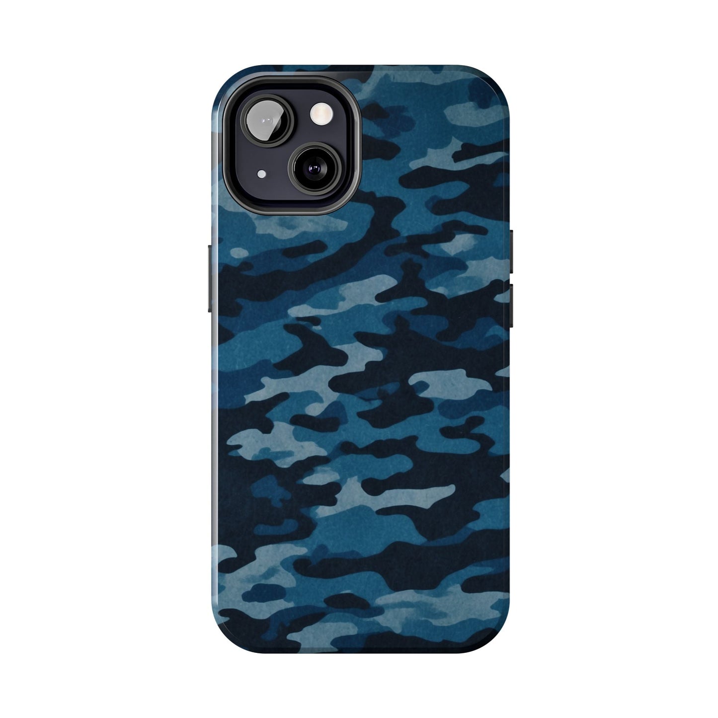 Dark Blue Camouflage – Stylish and Durable iPhone Case for Everyday Use - BOGO Cases
