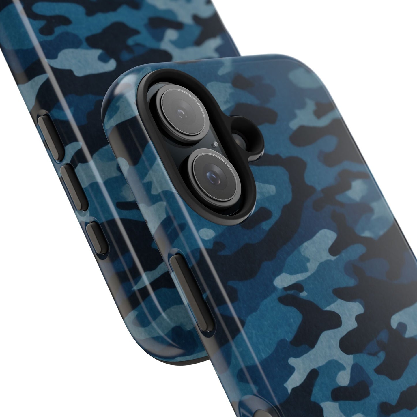 Dark Blue Camouflage – Stylish and Durable iPhone Case for Everyday Use - BOGO Cases