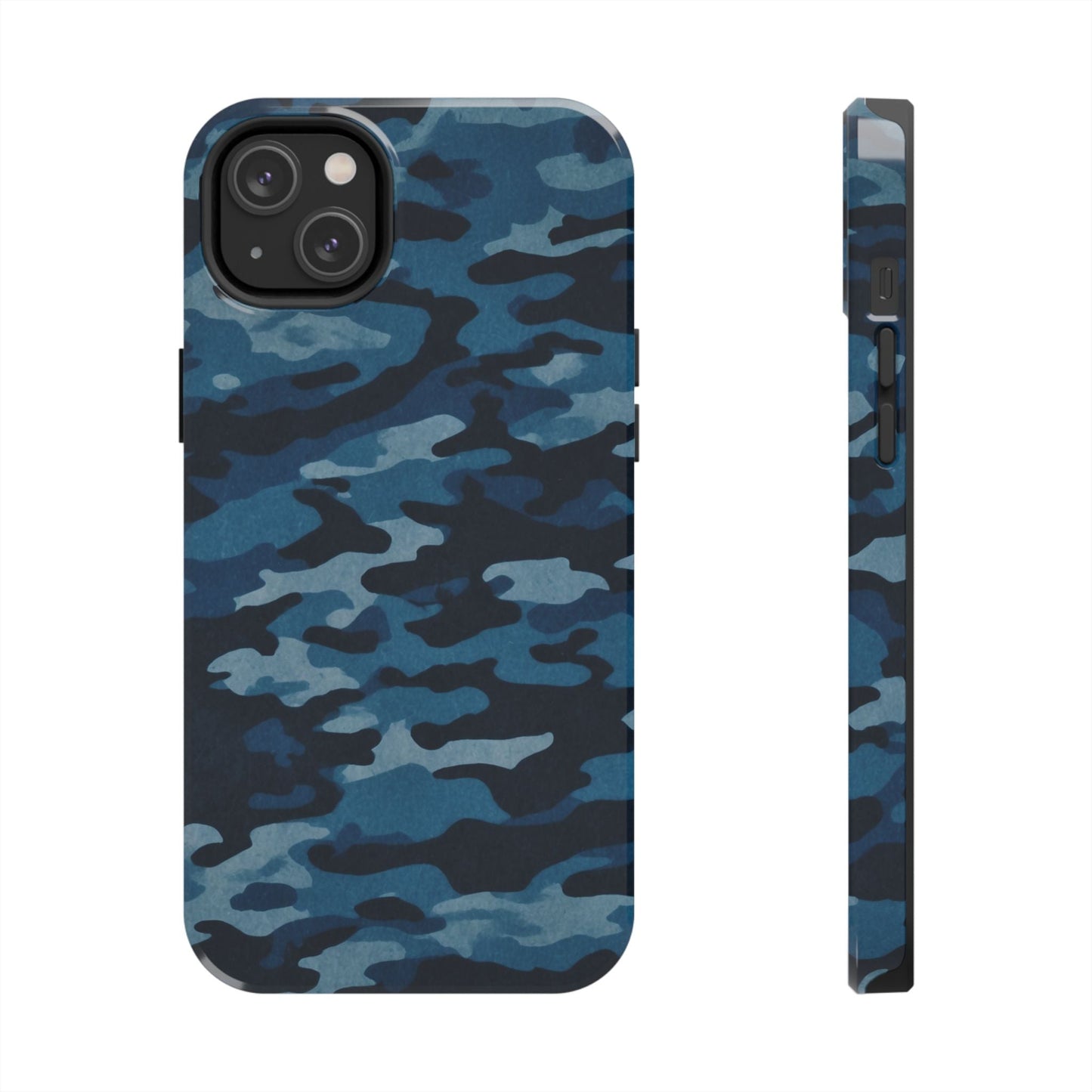 Dark Blue Camouflage – Stylish and Durable iPhone Case for Everyday Use - BOGO Cases