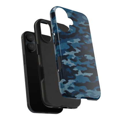 Dark Blue Camouflage – Stylish and Durable iPhone Case for Everyday Use - BOGO Cases