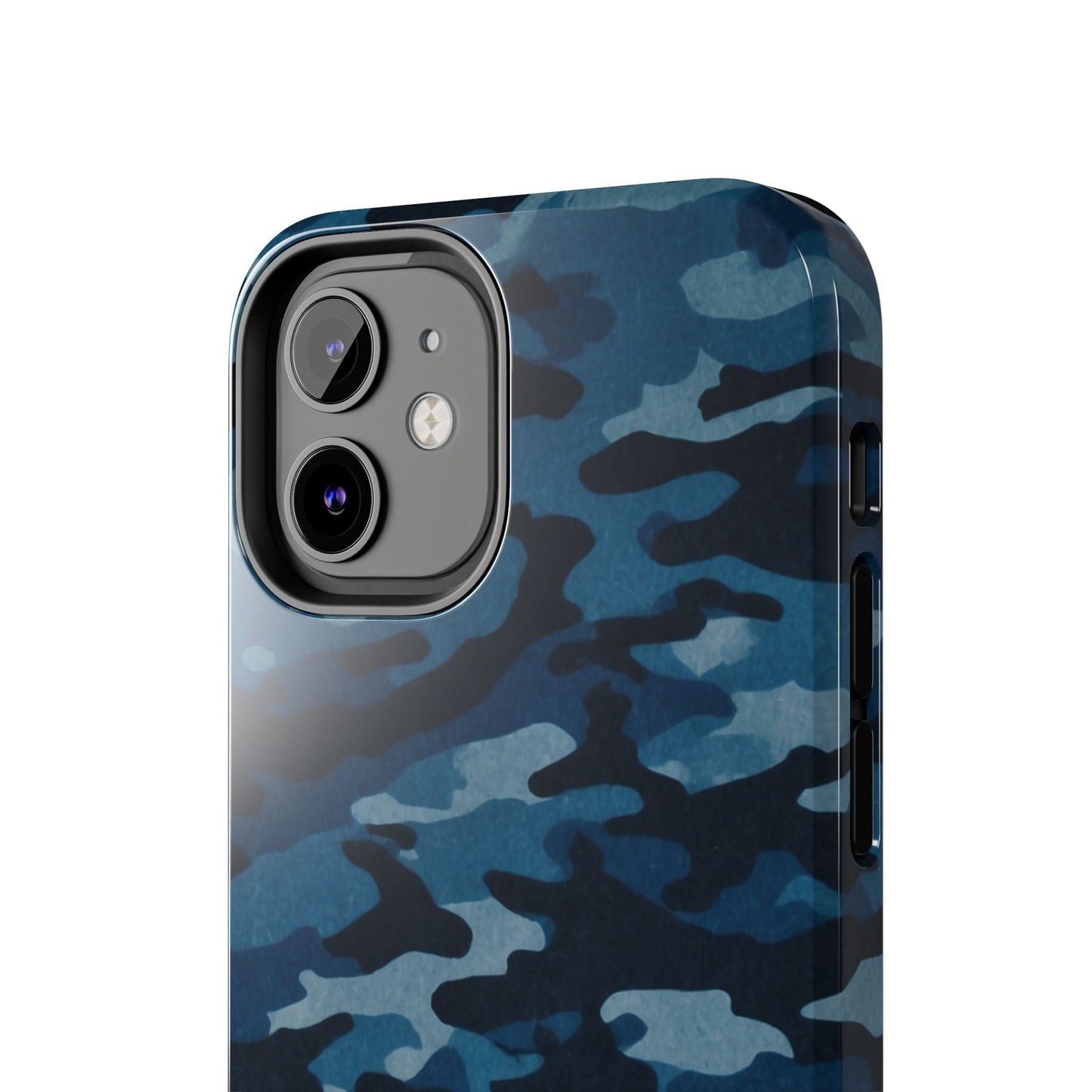 Dark Blue Camouflage – Stylish and Durable iPhone Case for Everyday Use - BOGO Cases