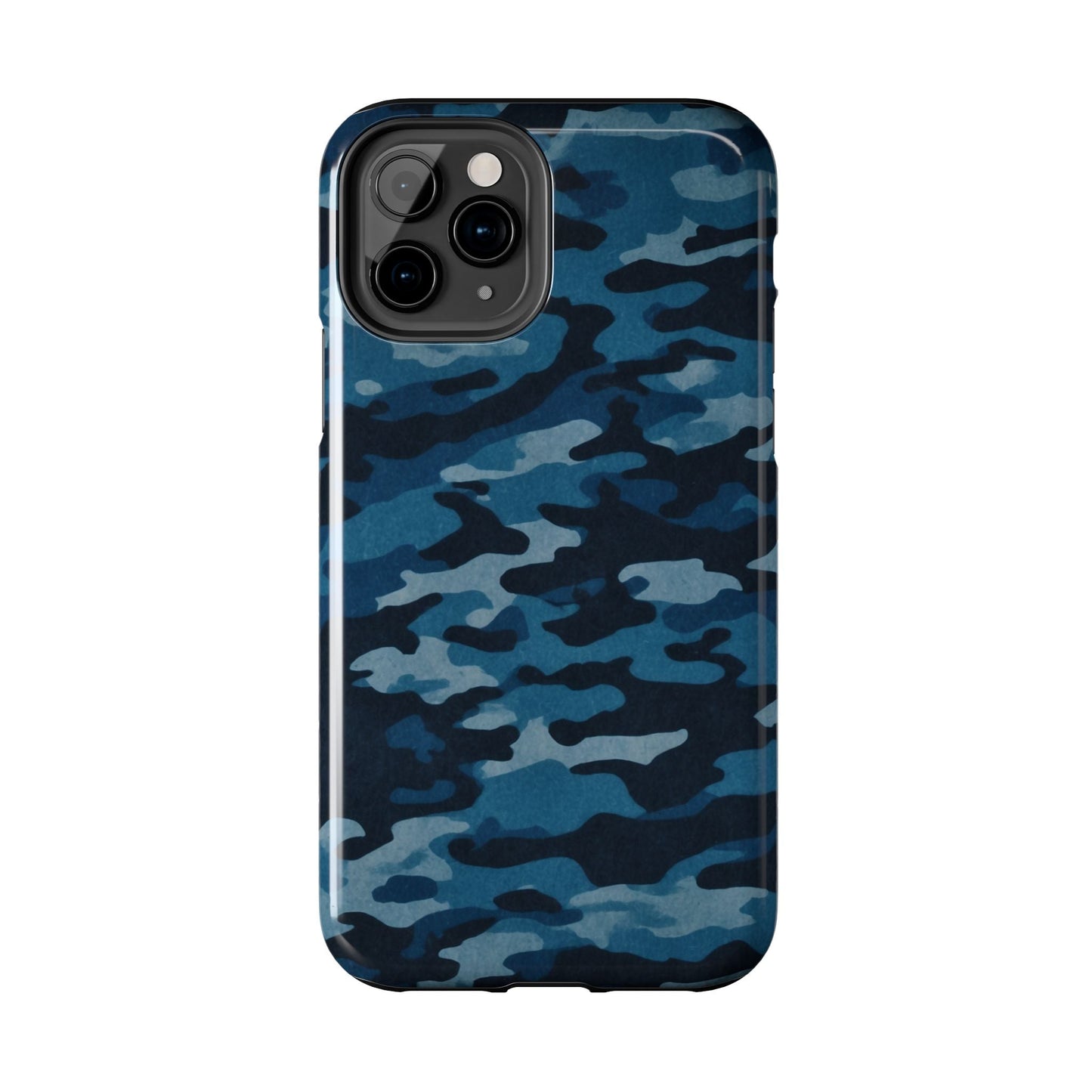 Dark Blue Camouflage – Stylish and Durable iPhone Case for Everyday Use - BOGO Cases