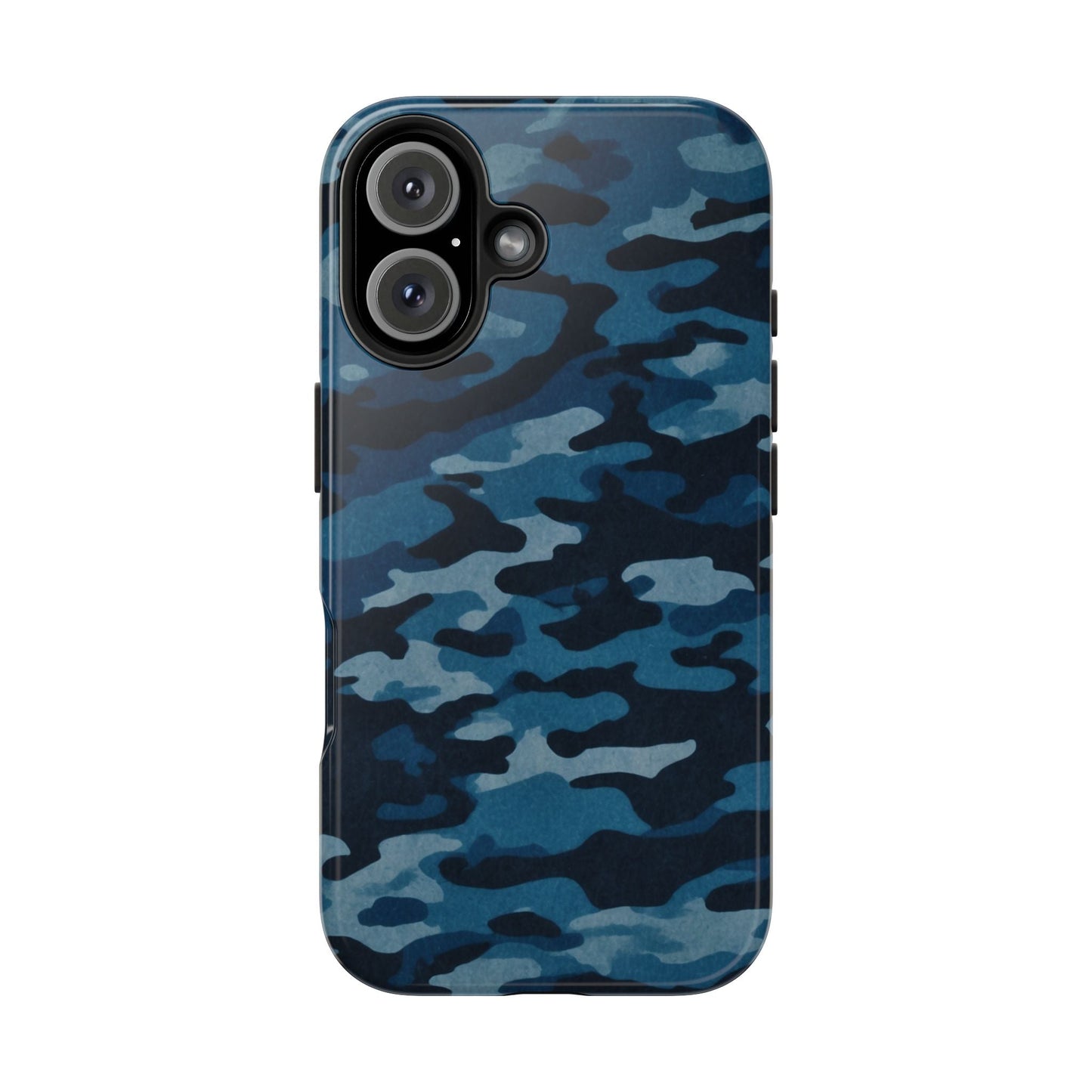 Dark Blue Camouflage – Stylish and Durable iPhone Case for Everyday Use - BOGO Cases