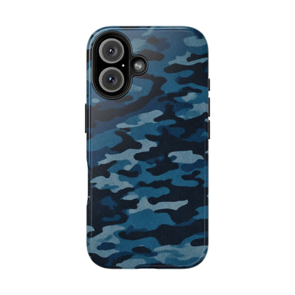Dark Blue Camouflage – Stylish and Durable iPhone Case for Everyday Use - BOGO Cases