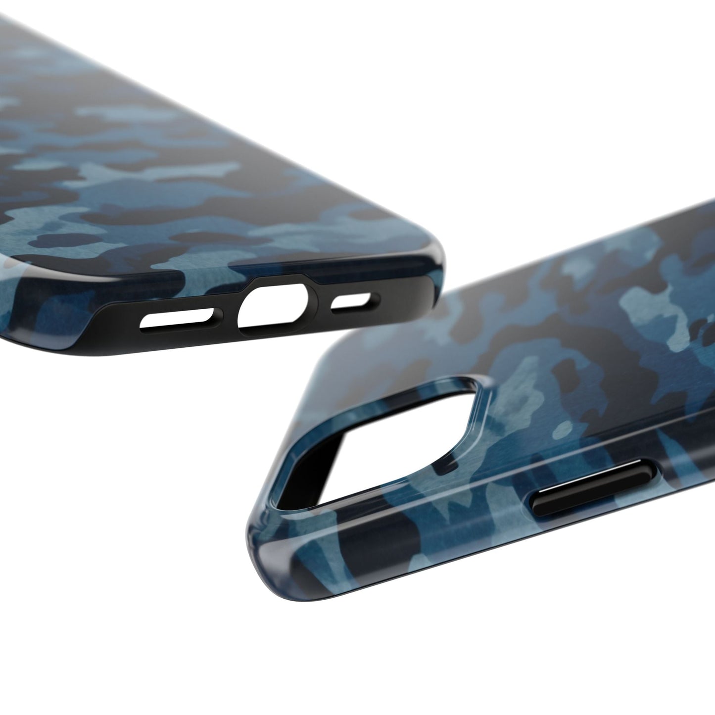 Dark Blue Camouflage – Stylish and Durable iPhone Case for Everyday Use - BOGO Cases