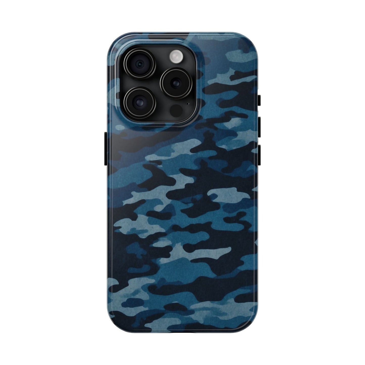 Dark Blue Camouflage – Stylish and Durable iPhone Case for Everyday Use - BOGO Cases
