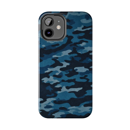 Dark Blue Camouflage – Stylish and Durable iPhone Case for Everyday Use - BOGO Cases