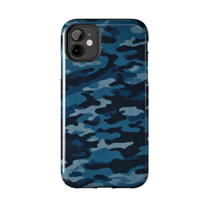Dark Blue Camouflage – Stylish and Durable iPhone Case for Everyday Use - BOGO Cases