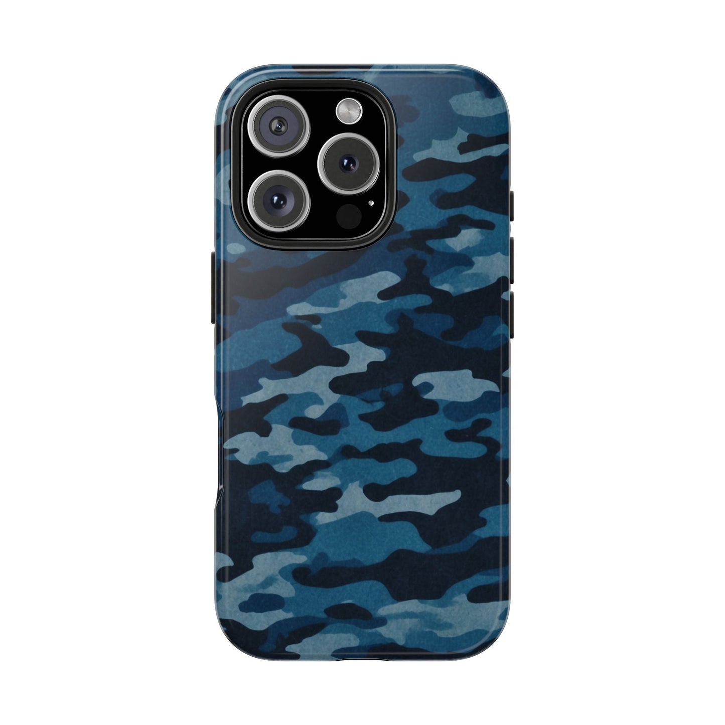 Dark Blue Camouflage – Stylish and Durable iPhone Case for Everyday Use - BOGO Cases