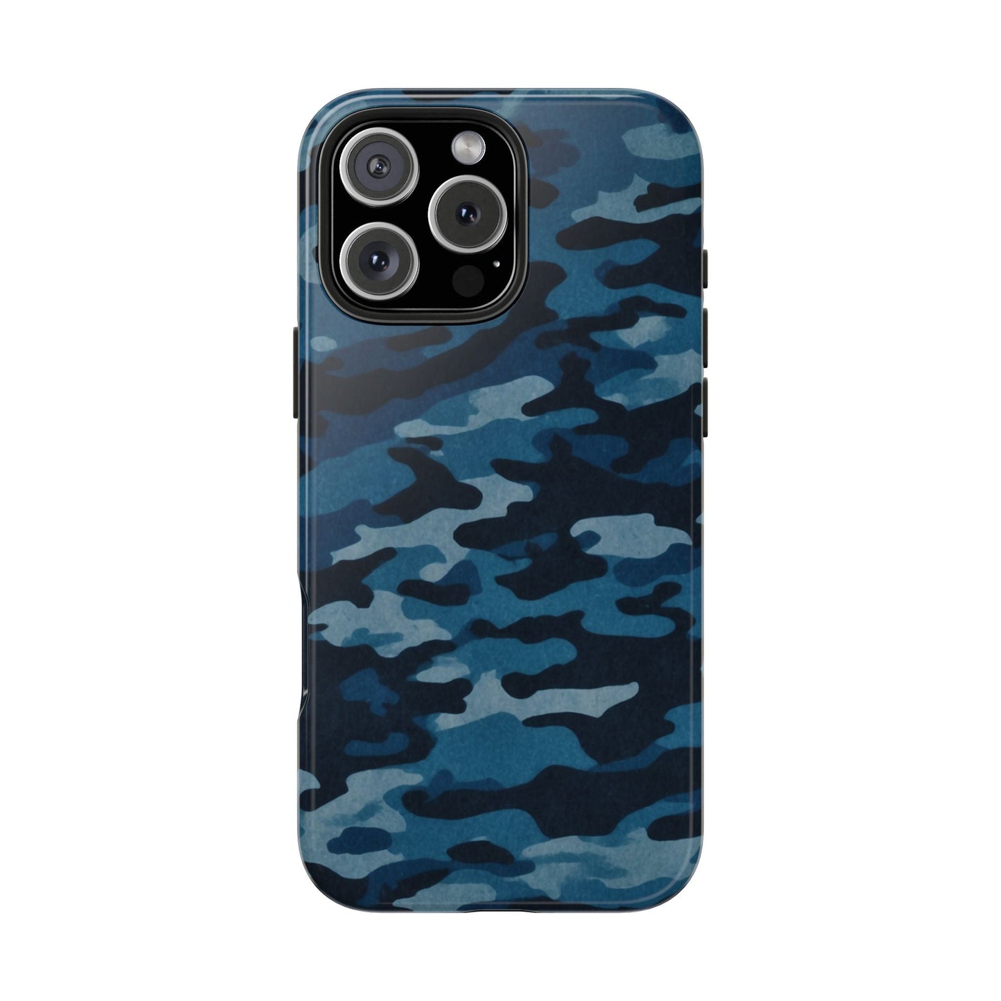 Dark Blue Camouflage – Stylish and Durable iPhone Case for Everyday Use - BOGO Cases
