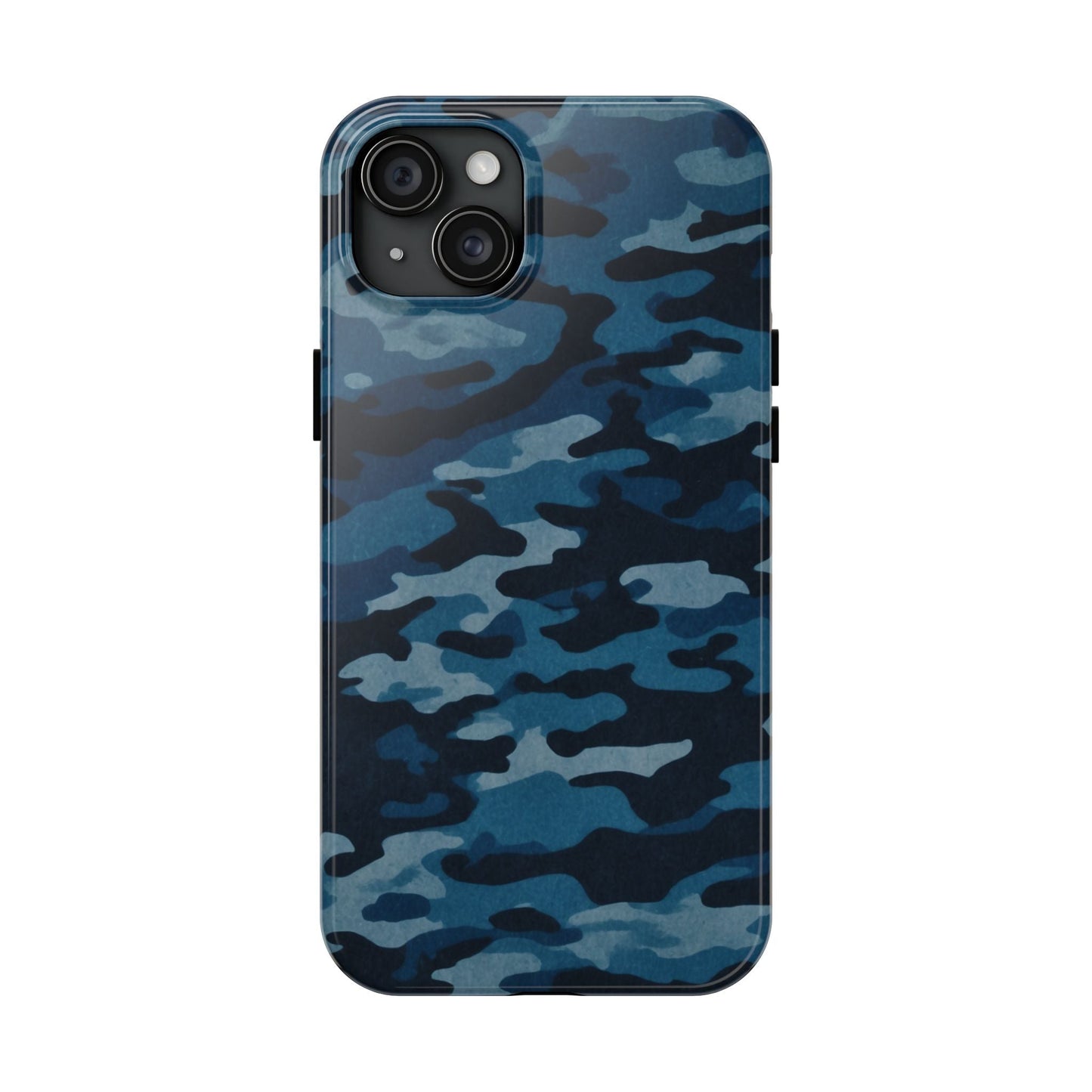 Dark Blue Camouflage – Stylish and Durable iPhone Case for Everyday Use - BOGO Cases