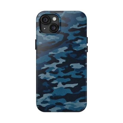 Dark Blue Camouflage – Stylish and Durable iPhone Case for Everyday Use - BOGO Cases