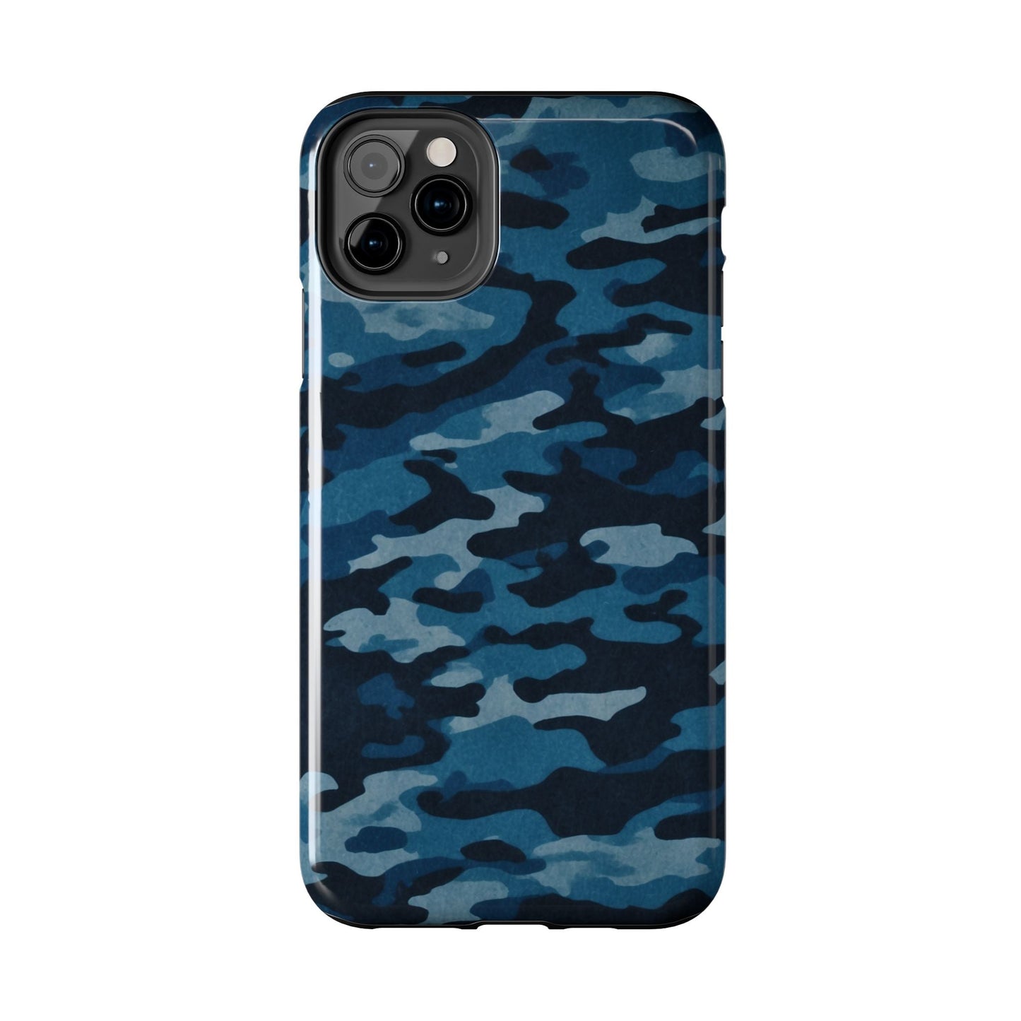 Dark Blue Camouflage – Stylish and Durable iPhone Case for Everyday Use - BOGO Cases
