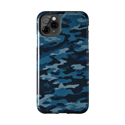Dark Blue Camouflage – Stylish and Durable iPhone Case for Everyday Use - BOGO Cases
