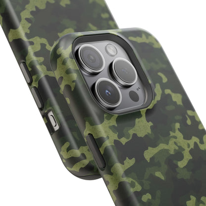Dark Green Camouflage – MagSafe iPhone Case, Slim and Drop - Resistant - BOGO Cases