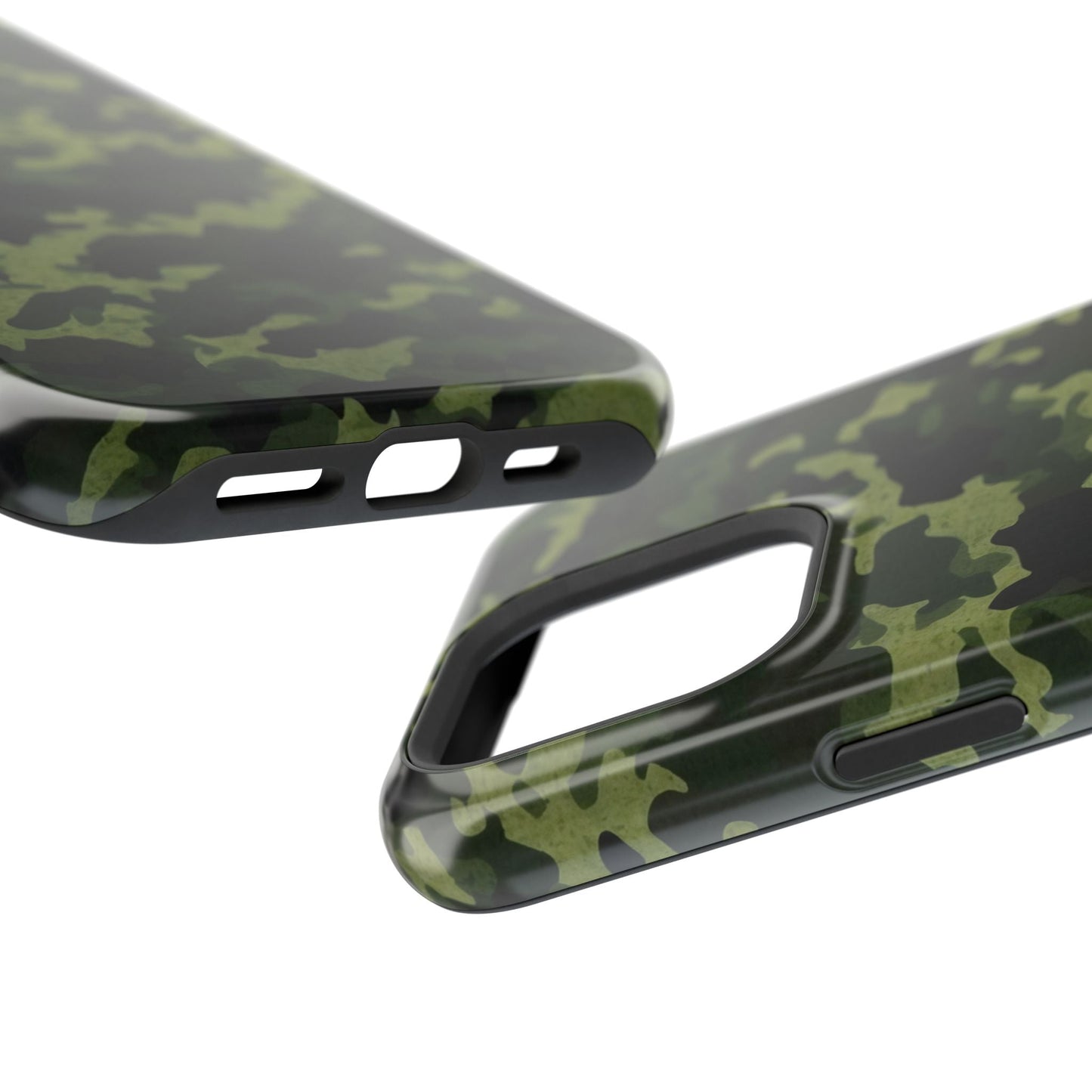 Dark Green Camouflage – MagSafe iPhone Case, Slim and Drop - Resistant - BOGO Cases