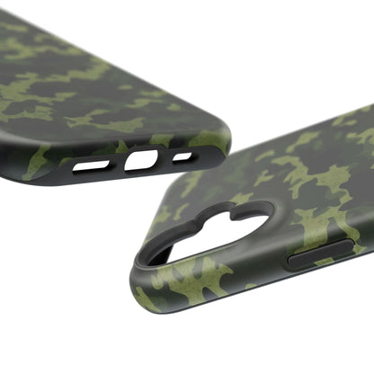 Dark Green Camouflage – MagSafe iPhone Case, Slim and Drop - Resistant - BOGO Cases