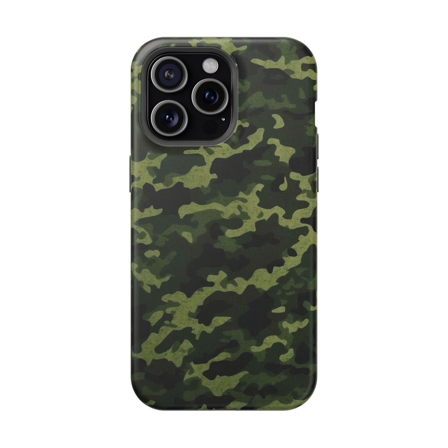 Dark Green Camouflage – MagSafe iPhone Case, Slim and Drop - Resistant - BOGO Cases