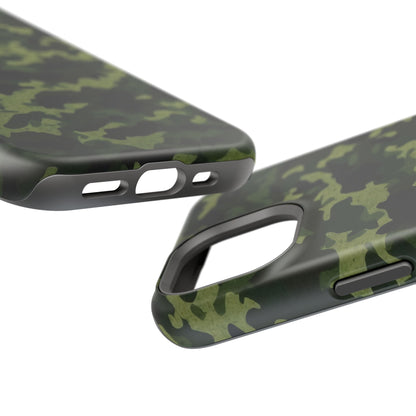 Dark Green Camouflage – MagSafe iPhone Case, Slim and Drop - Resistant - BOGO Cases