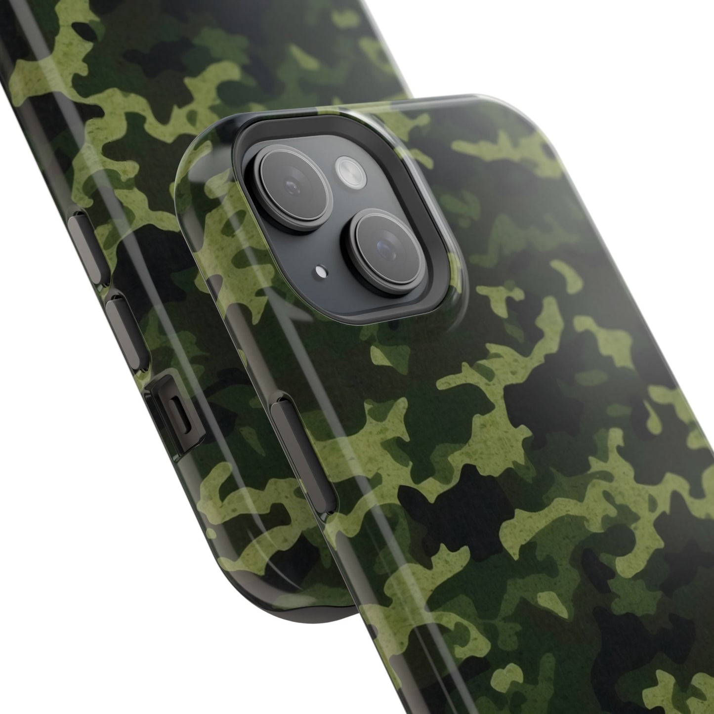 Dark Green Camouflage – MagSafe iPhone Case, Slim and Drop - Resistant - BOGO Cases