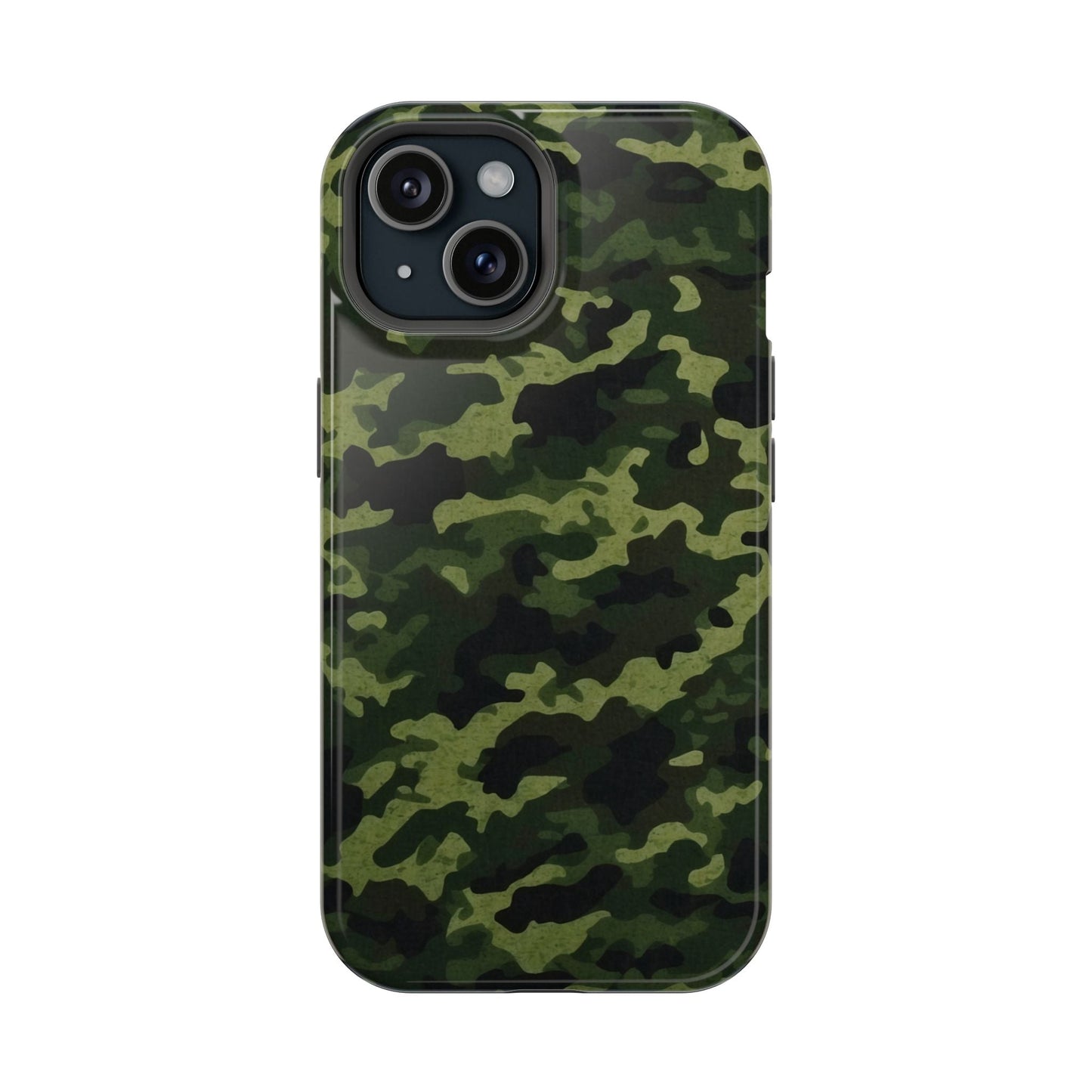 Dark Green Camouflage – MagSafe iPhone Case, Slim and Drop - Resistant - BOGO Cases