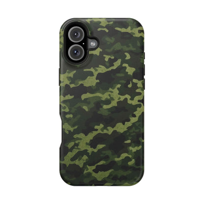 Dark Green Camouflage – MagSafe iPhone Case, Slim and Drop - Resistant - BOGO Cases