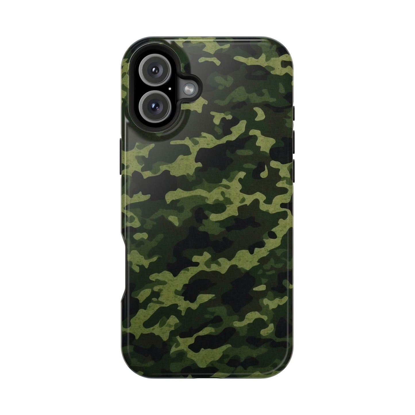 Dark Green Camouflage – MagSafe iPhone Case, Slim and Drop - Resistant - BOGO Cases