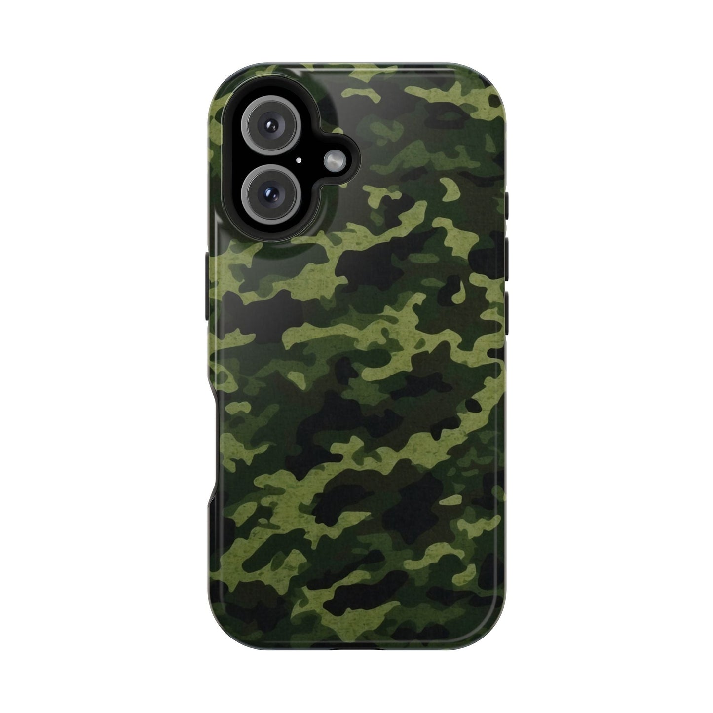 Dark Green Camouflage – MagSafe iPhone Case, Slim and Drop - Resistant - BOGO Cases