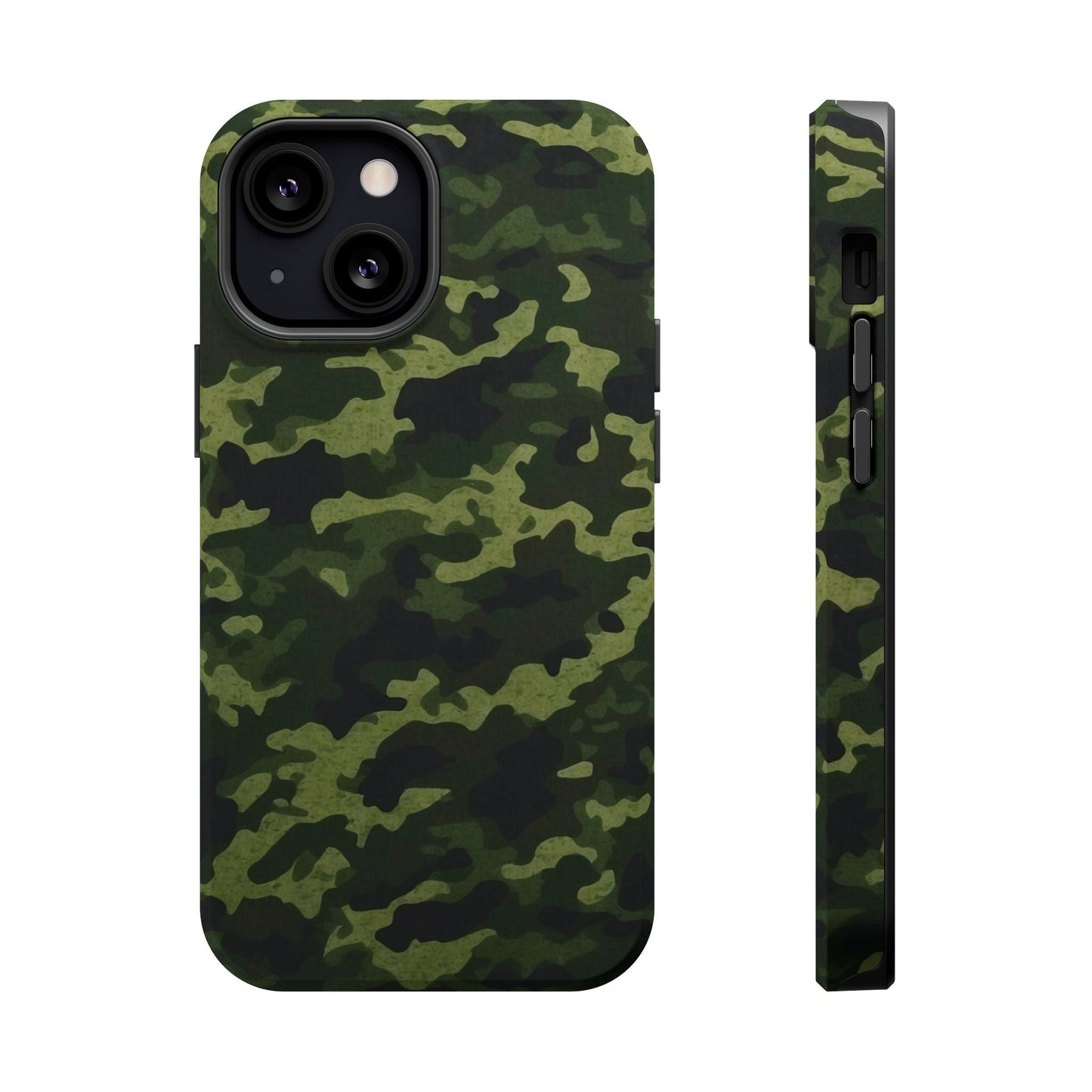 Dark Green Camouflage – MagSafe iPhone Case, Slim and Drop - Resistant - BOGO Cases