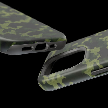 Dark Green Camouflage – MagSafe iPhone Case, Slim and Drop - Resistant - BOGO Cases