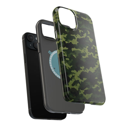 Dark Green Camouflage – MagSafe iPhone Case, Slim and Drop - Resistant - BOGO Cases