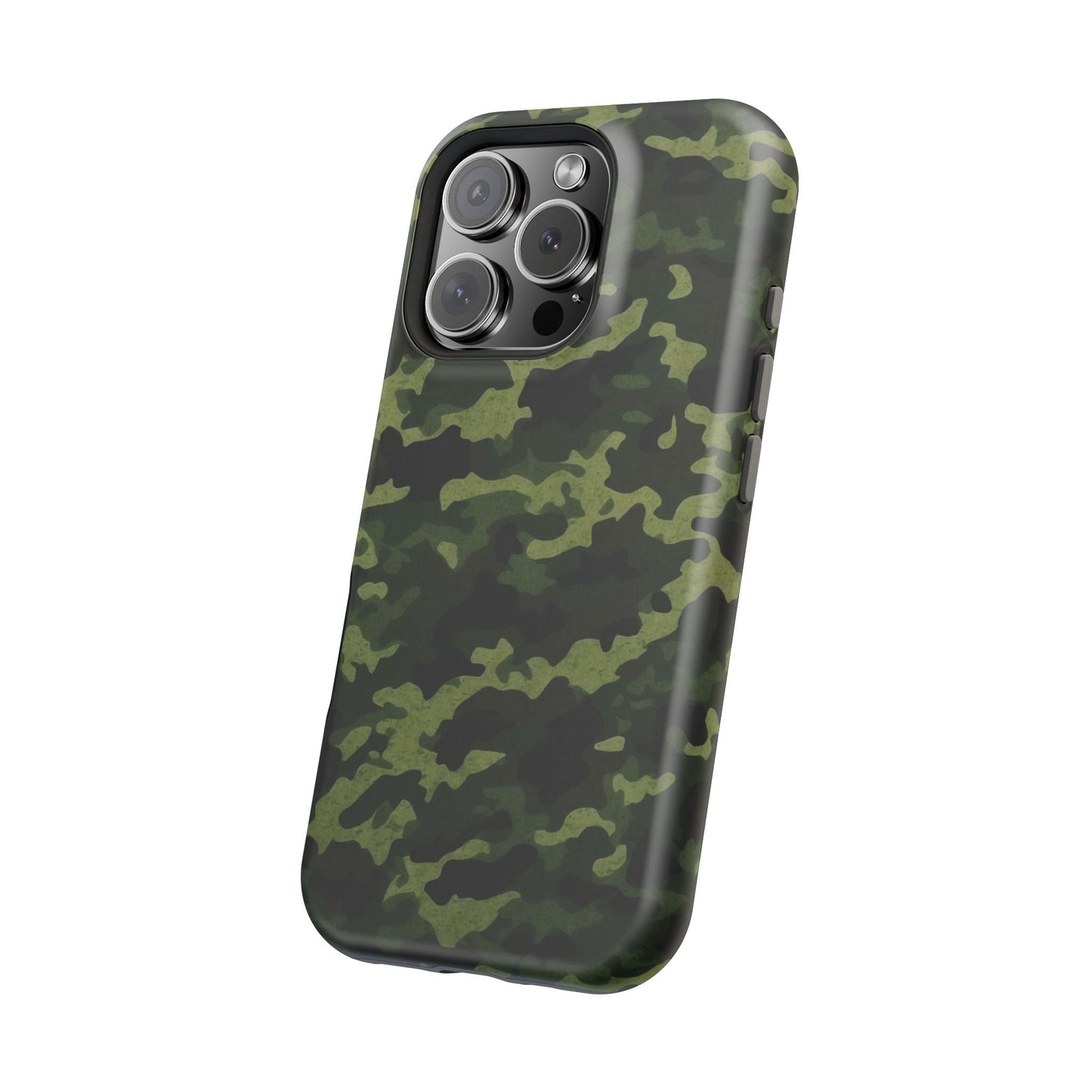 Dark Green Camouflage – MagSafe iPhone Case, Slim and Drop - Resistant - BOGO Cases