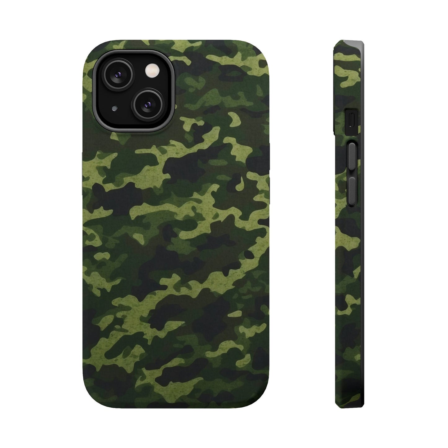 Dark Green Camouflage – MagSafe iPhone Case, Slim and Drop - Resistant - BOGO Cases