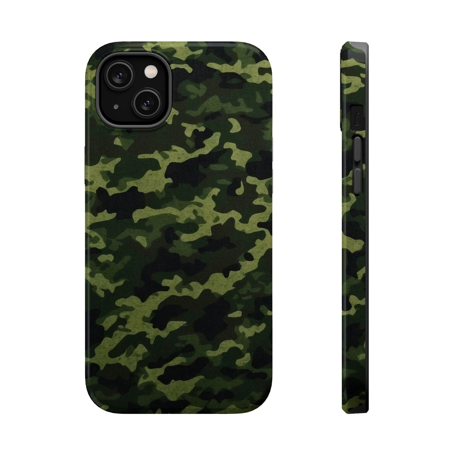 Dark Green Camouflage – MagSafe iPhone Case, Slim and Drop - Resistant - BOGO Cases