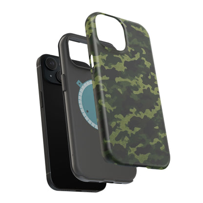Dark Green Camouflage – MagSafe iPhone Case, Slim and Drop - Resistant - BOGO Cases