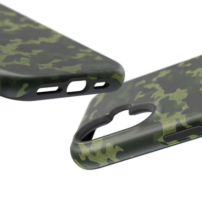 Dark Green Camouflage – MagSafe iPhone Case, Slim and Drop - Resistant - BOGO Cases