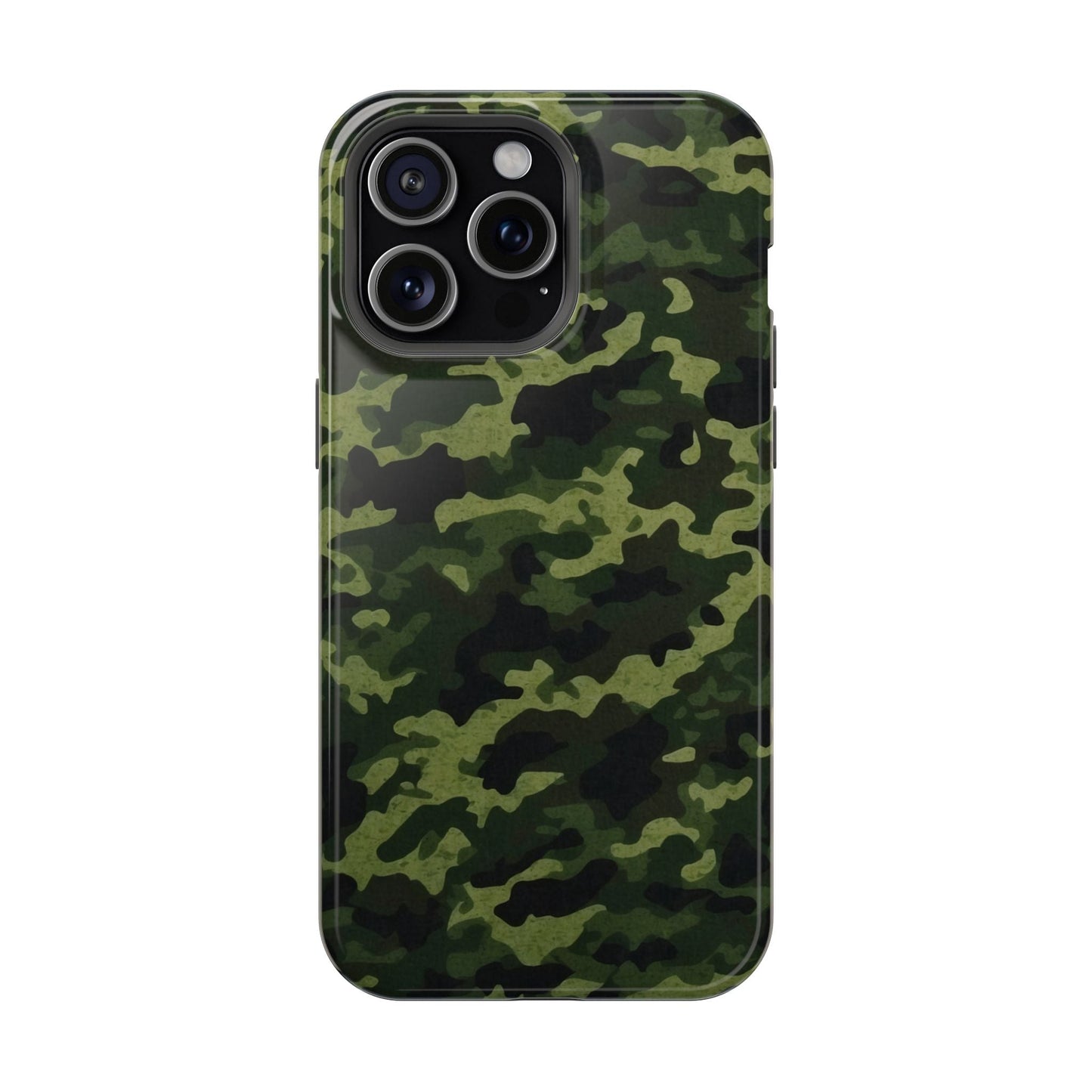 Dark Green Camouflage – MagSafe iPhone Case, Slim and Drop - Resistant - BOGO Cases