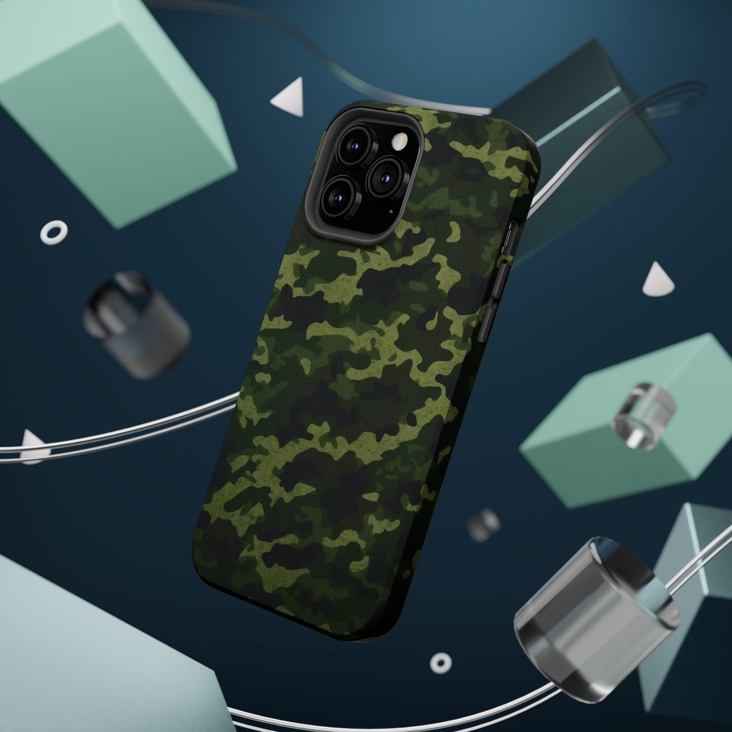 Dark Green Camouflage – MagSafe iPhone Case, Slim and Drop - Resistant - BOGO Cases