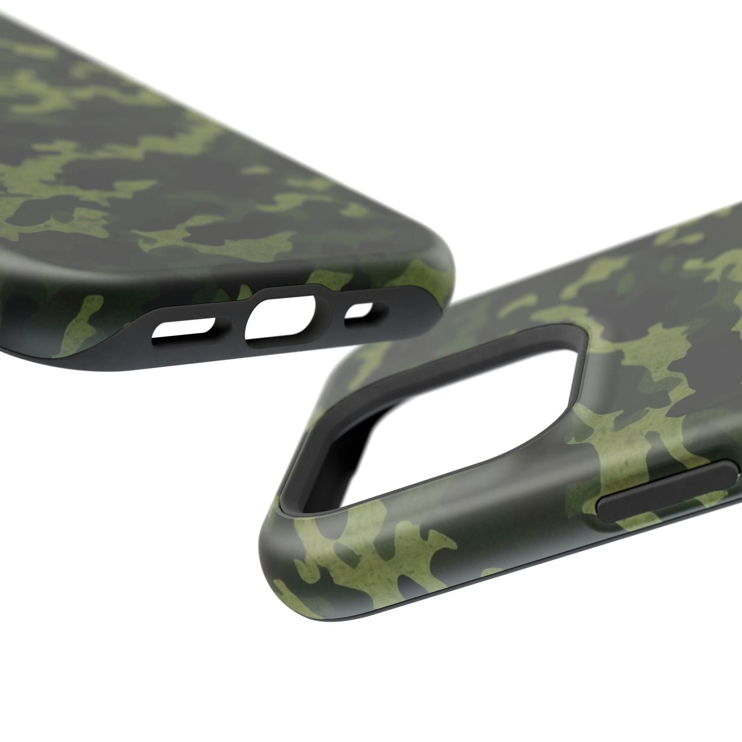 Dark Green Camouflage – MagSafe iPhone Case, Slim and Drop - Resistant - BOGO Cases