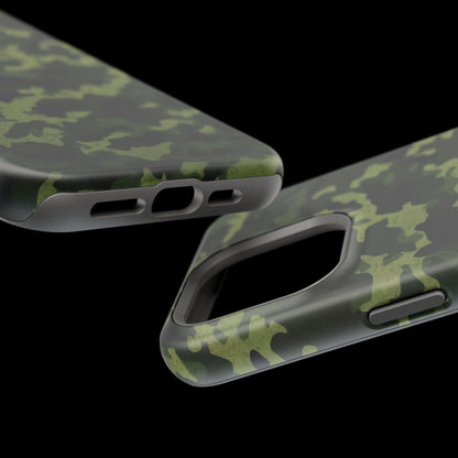 Dark Green Camouflage – MagSafe iPhone Case, Slim and Drop - Resistant - BOGO Cases