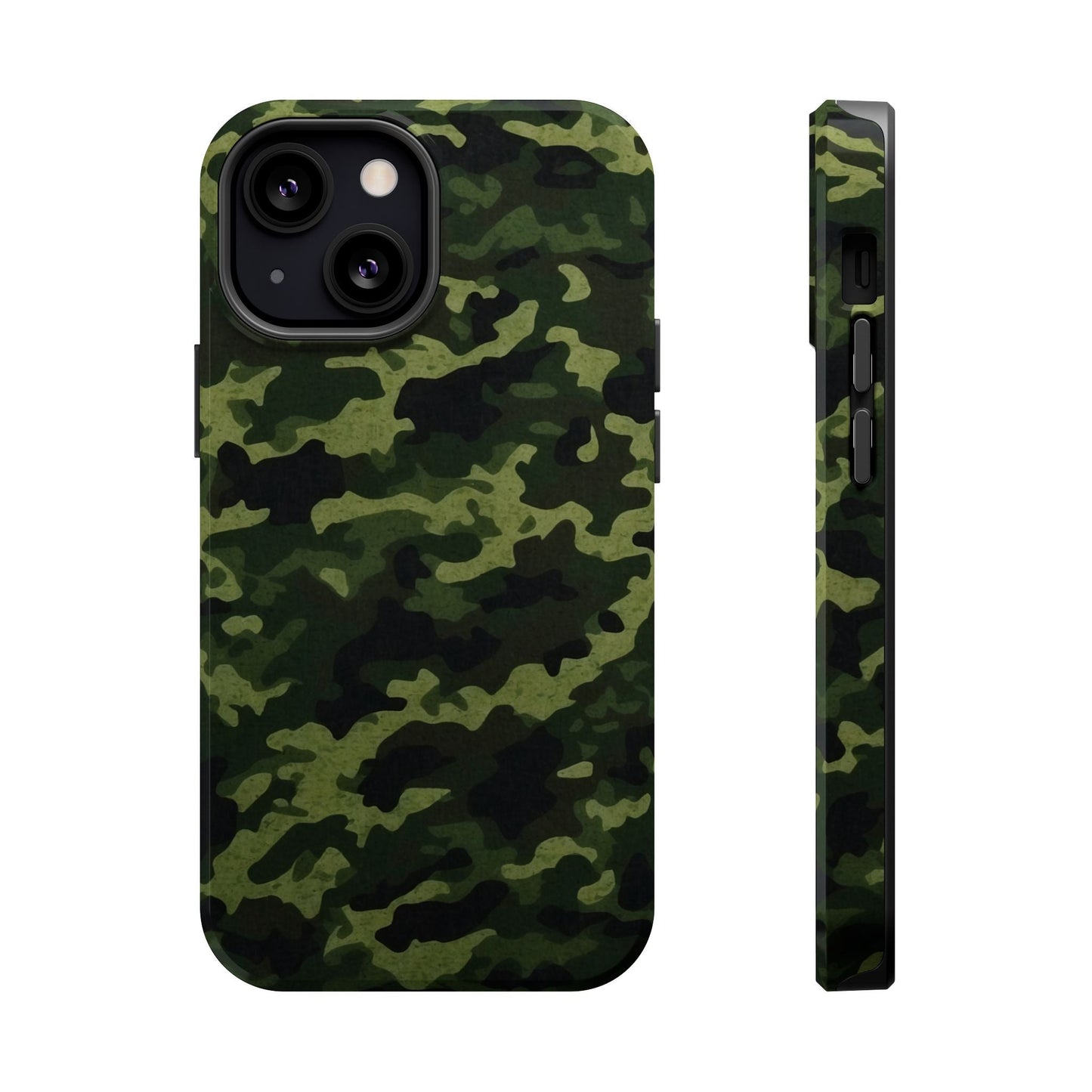 Dark Green Camouflage – MagSafe iPhone Case, Slim and Drop - Resistant - BOGO Cases