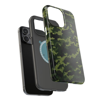 Dark Green Camouflage – MagSafe iPhone Case, Slim and Drop - Resistant - BOGO Cases