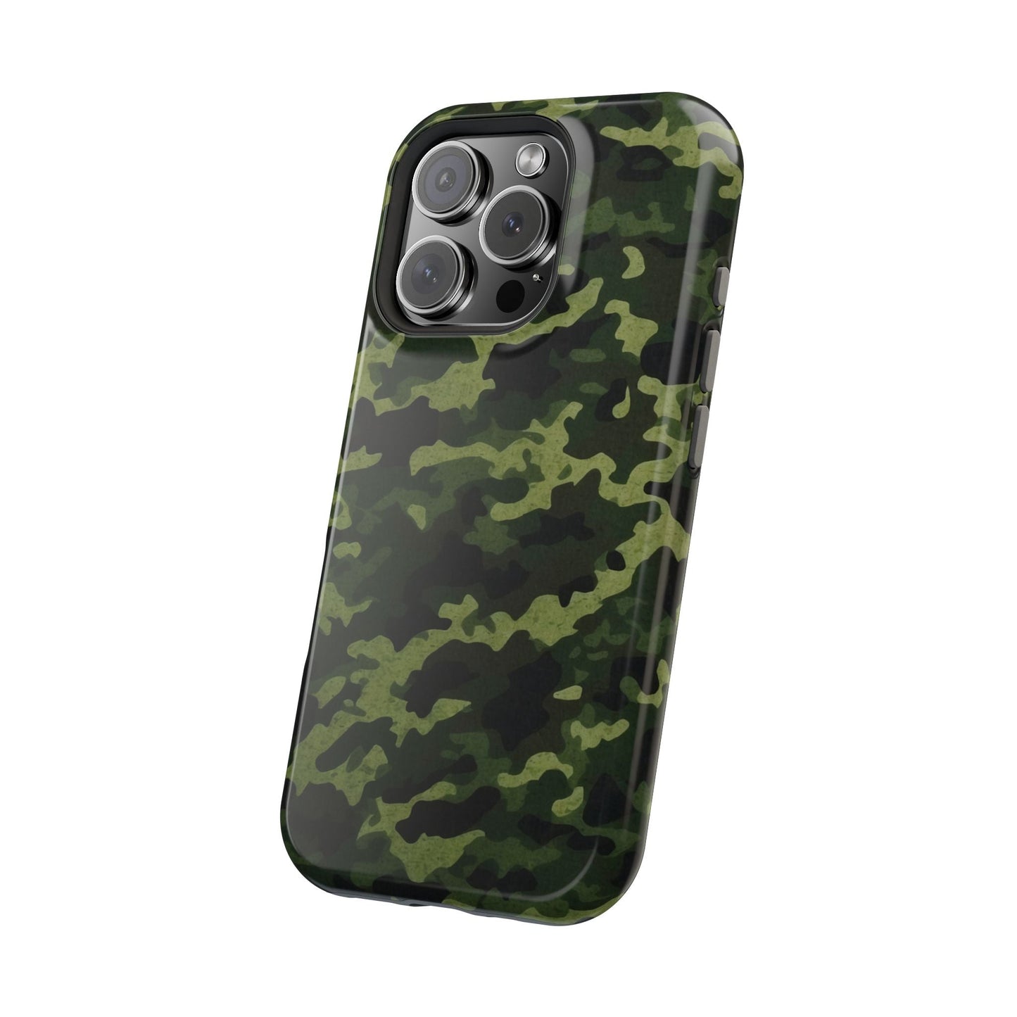 Dark Green Camouflage – MagSafe iPhone Case, Slim and Drop - Resistant - BOGO Cases