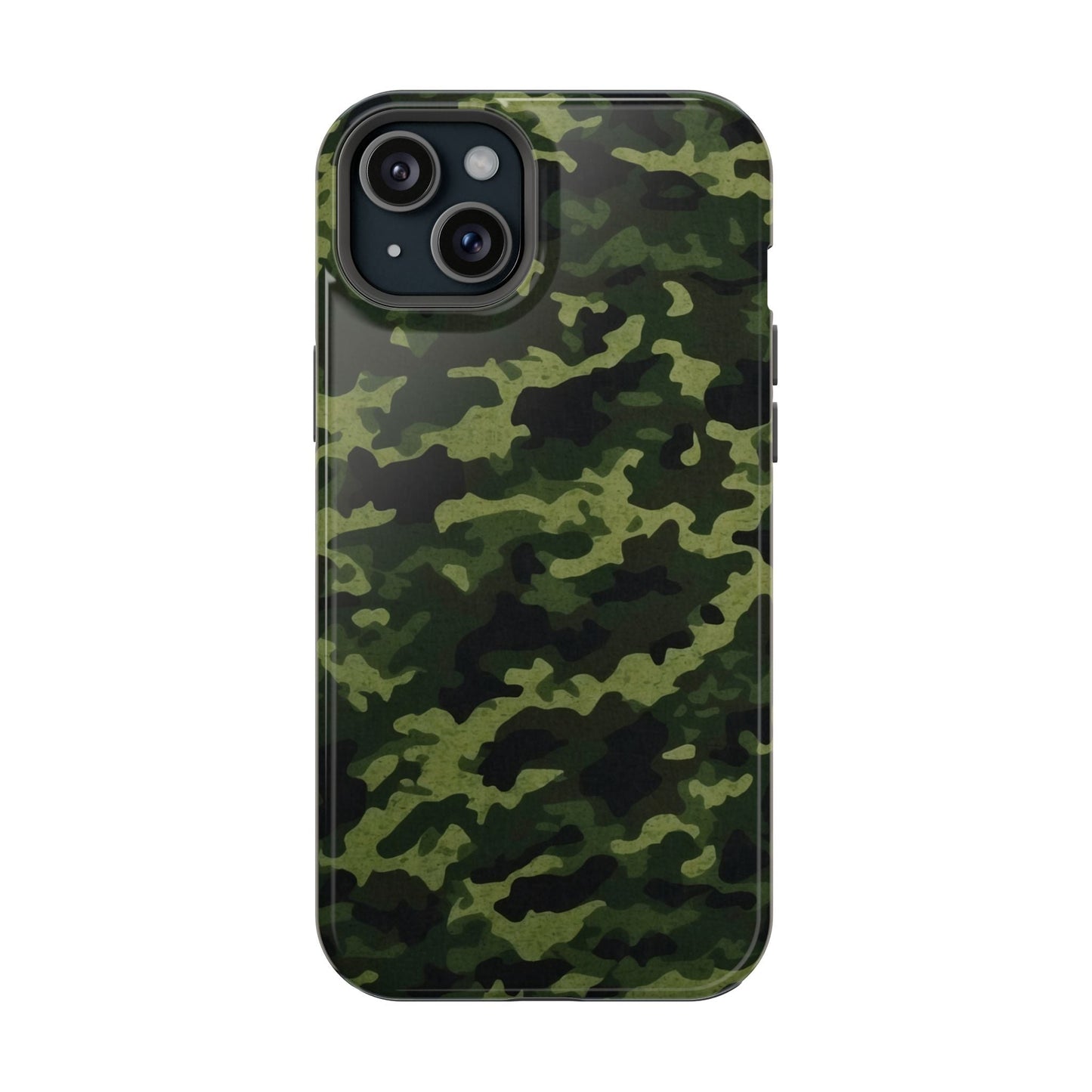 Dark Green Camouflage – MagSafe iPhone Case, Slim and Drop - Resistant - BOGO Cases