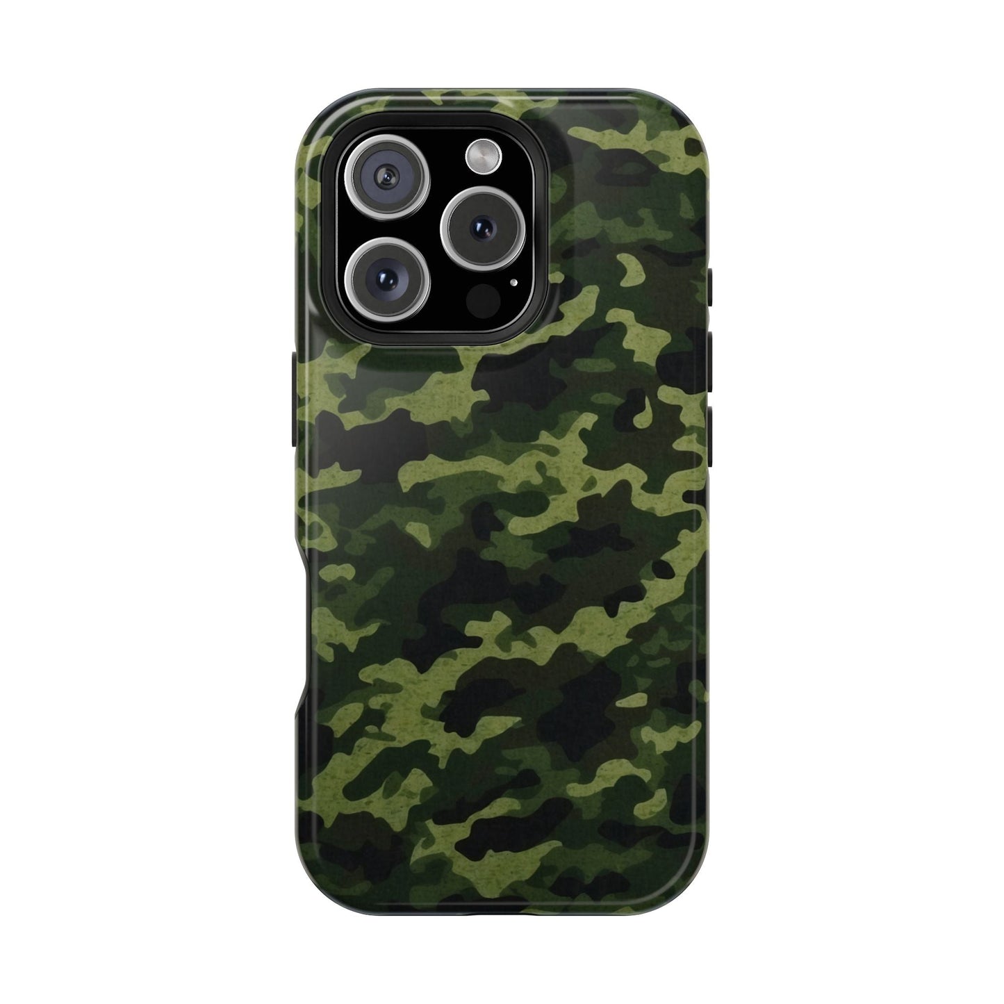 Dark Green Camouflage – MagSafe iPhone Case, Slim and Drop - Resistant - BOGO Cases