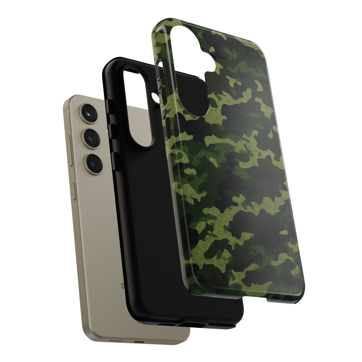 Dark Green Camouflage – Samsung Galaxy Case, Durable and Stylish - BOGO Cases